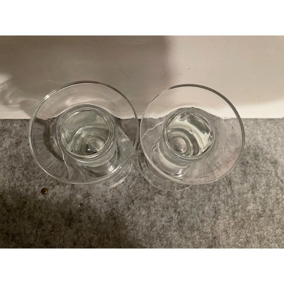 Krosno Poland Accents Vintage Flared Ringed Candle , Clear Lead Crystal   #1174 - Picture 3 of 3